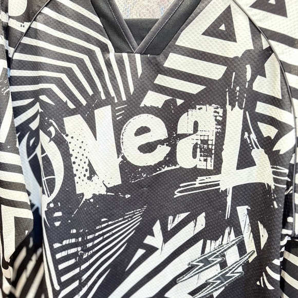 ONEAL Mayhem MX Motorcross Black and White Jersey ‎ Large - Picture 11 of 12